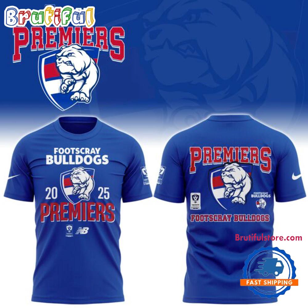 Footscray Bulldogs Premiers Editions 2025 Hoodie T-Shirt