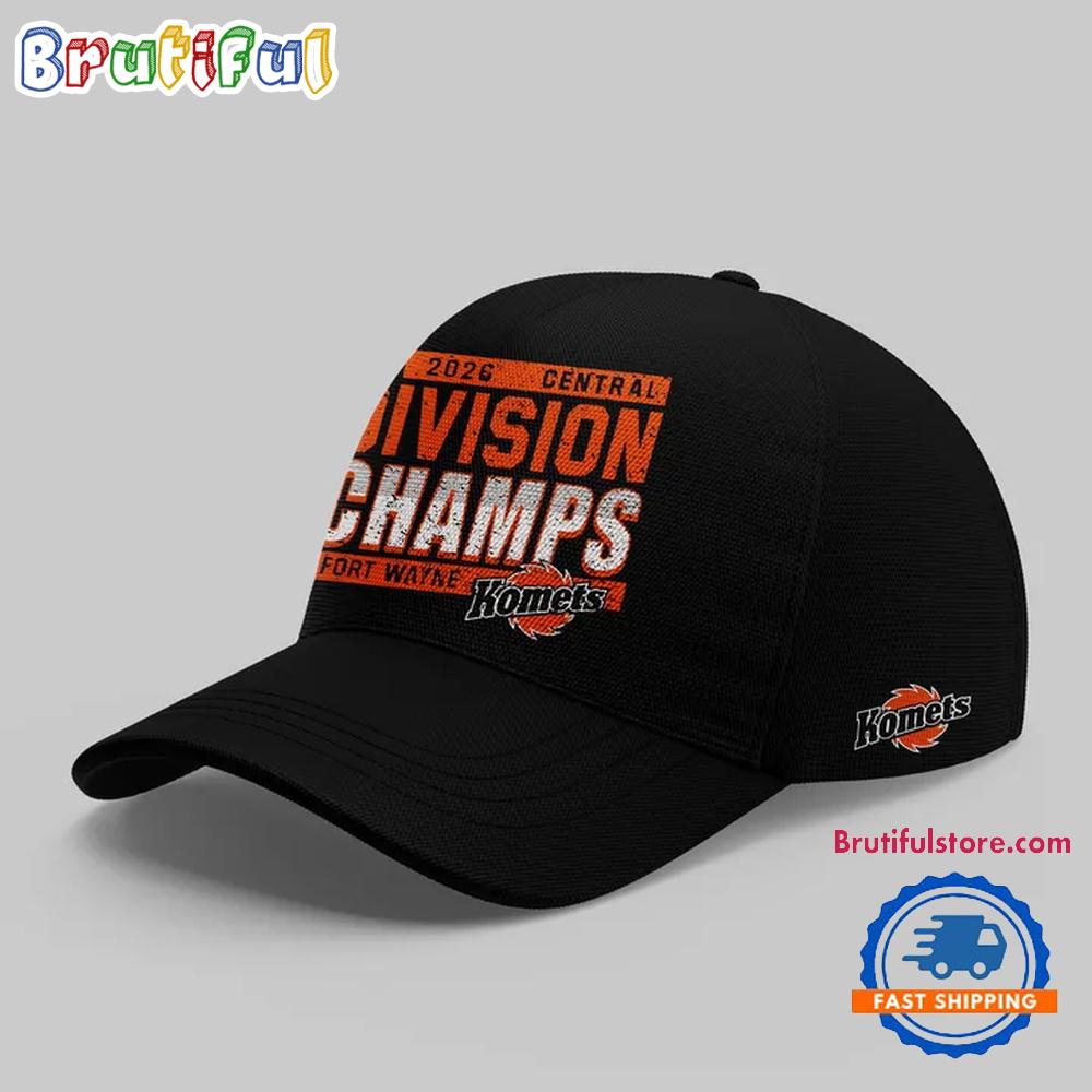 Fort Wayne Komets Division Champions 2026 Black Cap