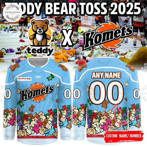Fort Wayne Komets Our Teddy Bear Toss Jerseys