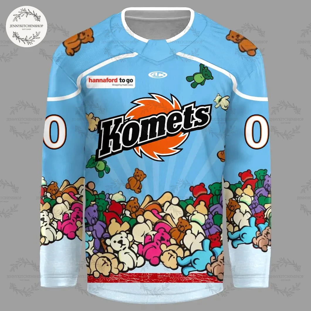 Fort Wayne Komets Our Teddy Bear Toss Jerseys