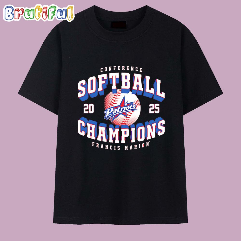 Francis Marion Softball 2025 Conference Carolinas Champions T Shirt