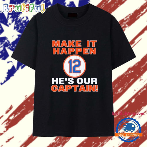Francisco Lindor make it happen he’s our captain NY Mets T Shirt