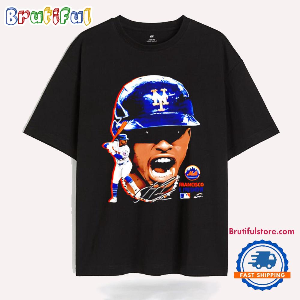Francisco Lindor New York Mets Big Face Signature T Shirt