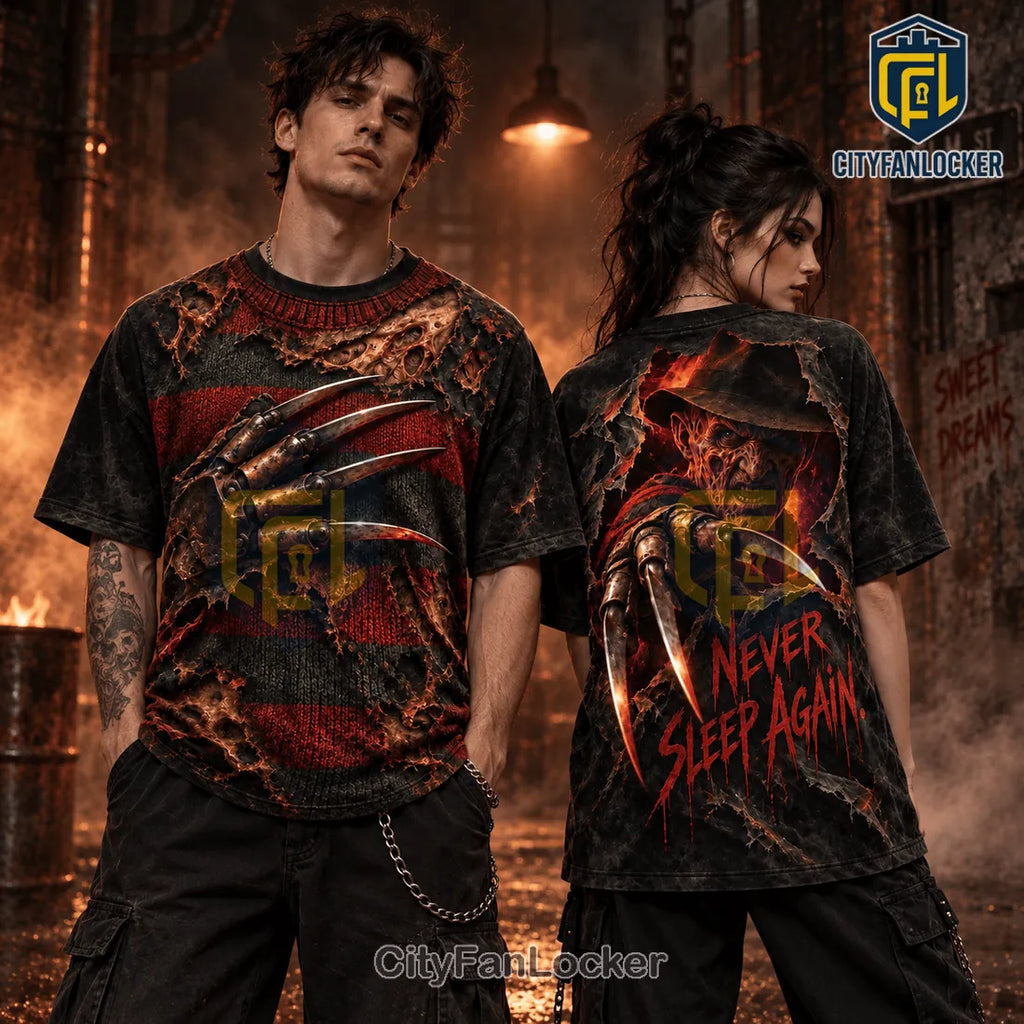 Freddy Krueger Never Sleep Again Bladed Glove Shirt
