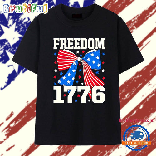 Freedom 1776 America 250 years Bow T Shirt