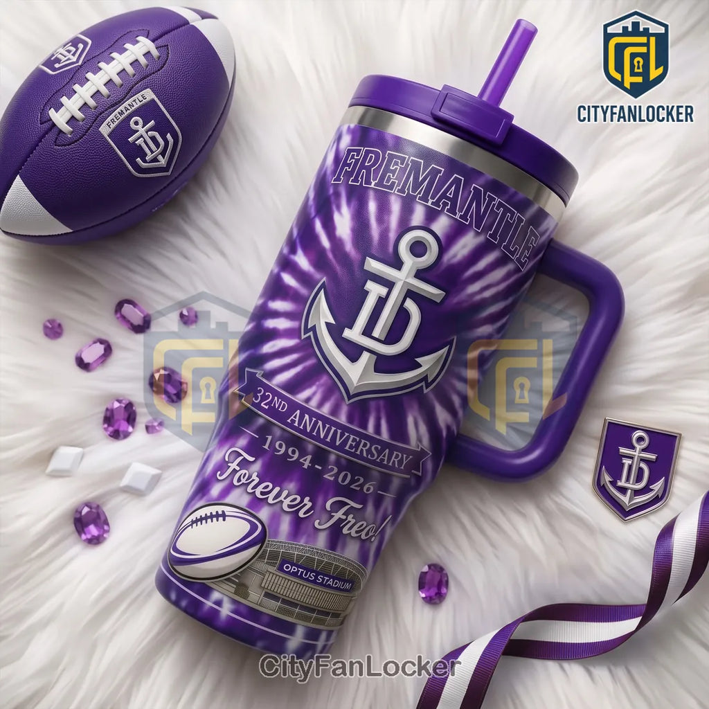 Fremantle Dockers 32nd Anniversary Tie Dye Handle Tumbler
