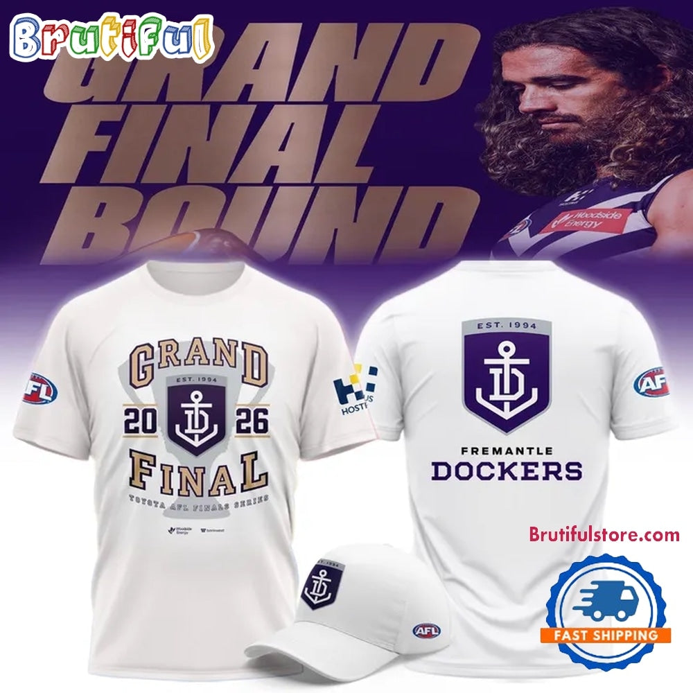 Fremantle Football Club Grand Final 2026 White T Shirt
