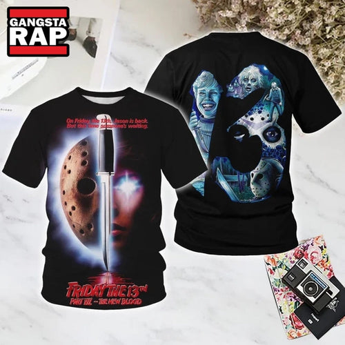 Friday the 13th HE BACK Halloween All Over Print T Shirt