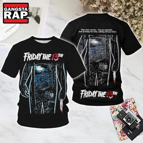 Friday the 13th NOTHING WILL SAVE THEM Halloween All Over Print T Shirt