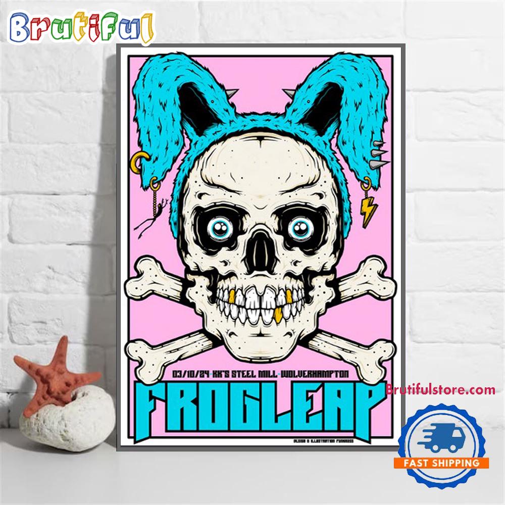 Frogleap At KK’s Steel Mill Wolverhampton On Oct 3 2024 Concert Wall Art Poster Canvas