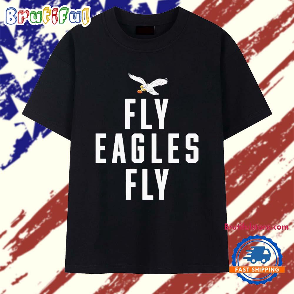 Funny Philadelphia Eagles Fly Eagles Fly Nfl Football 2025 T Shirt