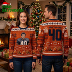 Gale Sayers 40 Chicago Bears Portrait Ugly Christmas Sweater