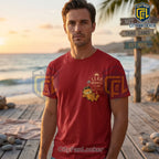 Garfield Zero Worries Club Beach Edition Red Shirt