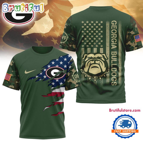 Georgia Bulldogs 2025 NCAA Veteran Limited 3D Shirt