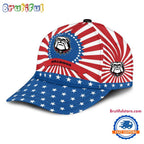 Georgia Bulldogs American Flag Pattern Independence Day Baseball Cap