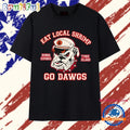 Georgia Bulldogs Eat Local Shrimp Go Dawgs T Shirt