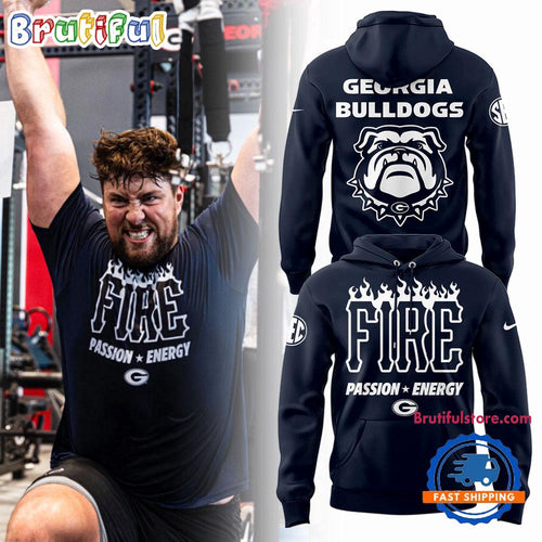 Georgia Bulldogs Football FIRE 2025 Hoodie T-Shirt
