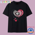 Georgia Bulldogs It’s In My DNA Heart Logo 2025 T Shirt