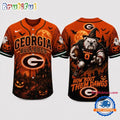 Georgia Bulldogs NCAA Haunted Night Halloween Baseball Jersey Shirt