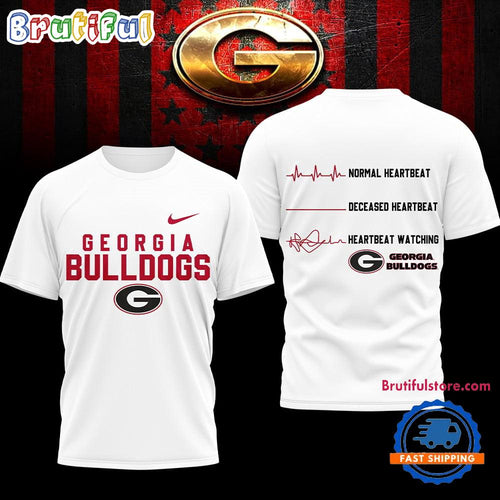 Georgia Bulldogs NCAA Heartbeat Unisex 3D Shirt