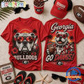 Georgia Bulldogs NCAA Summer Tropical Mascot Unisex 3D Shirt