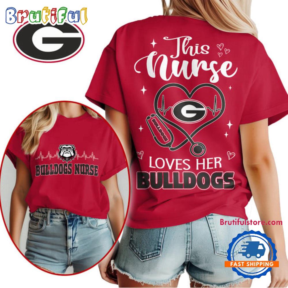 Georgia Bulldogs Nurse Appreciation Month Unisex 3D Shirt