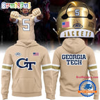 Georgia Tech Yellow Jackets Wordmark Uniform Special New Hoodie T-Shirt