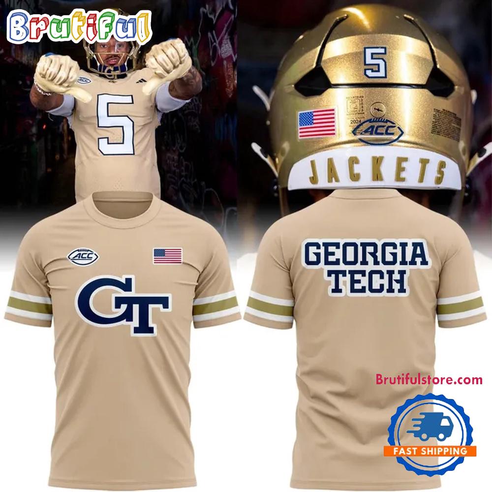 Georgia Tech Yellow Jackets Wordmark Uniform Special New Hoodie T-Shirt