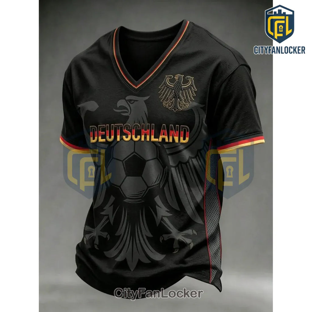 Germany National Football Team Black Soccer Jersey Shirt