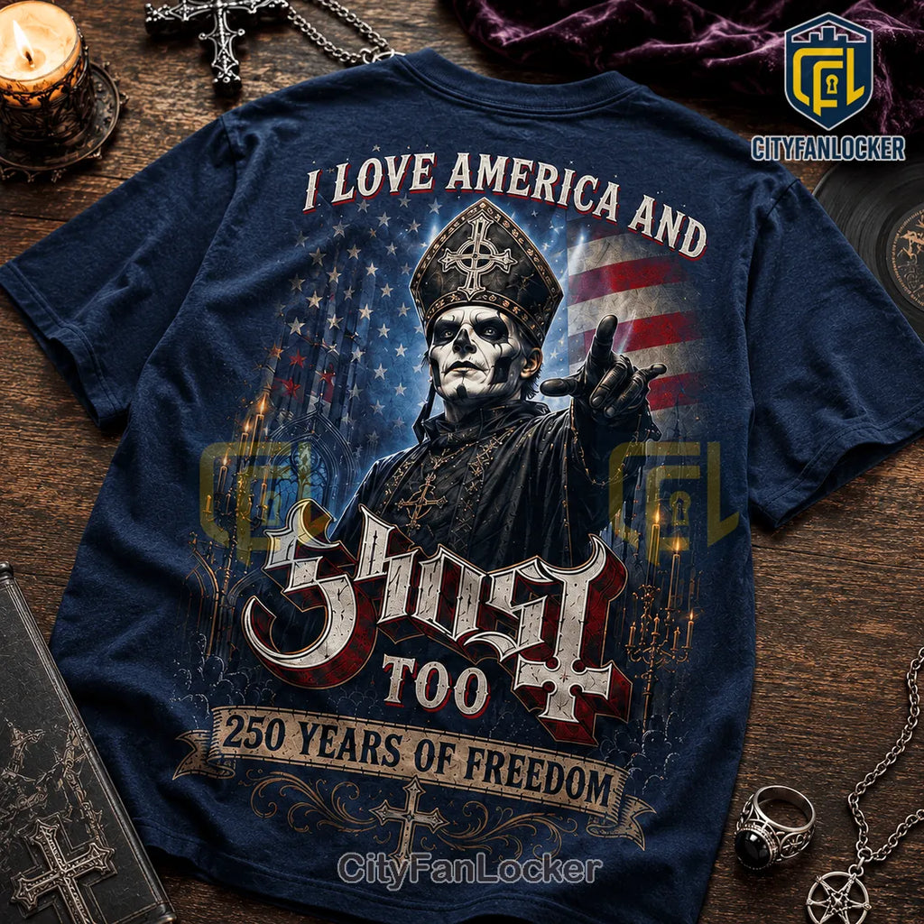 Ghost Band America 250 Years Of Freedom Patriotic T-Shirt