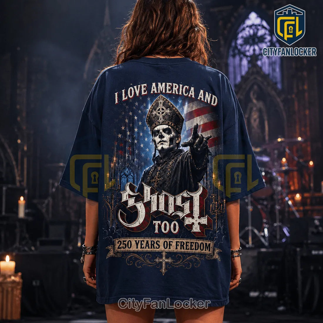 Ghost Band America 250 Years Of Freedom Patriotic T-Shirt