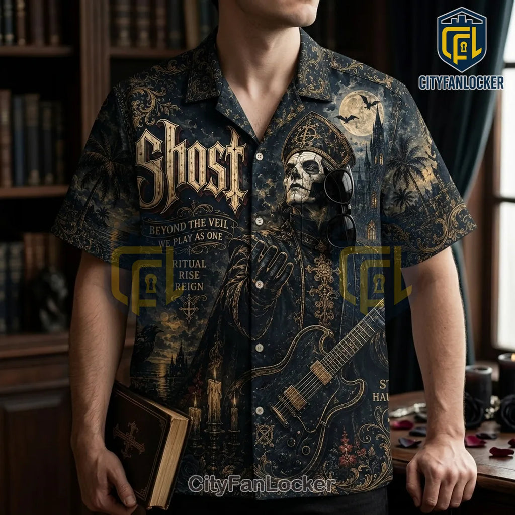 Ghost Band Black Gothic Hawaiian Shirt