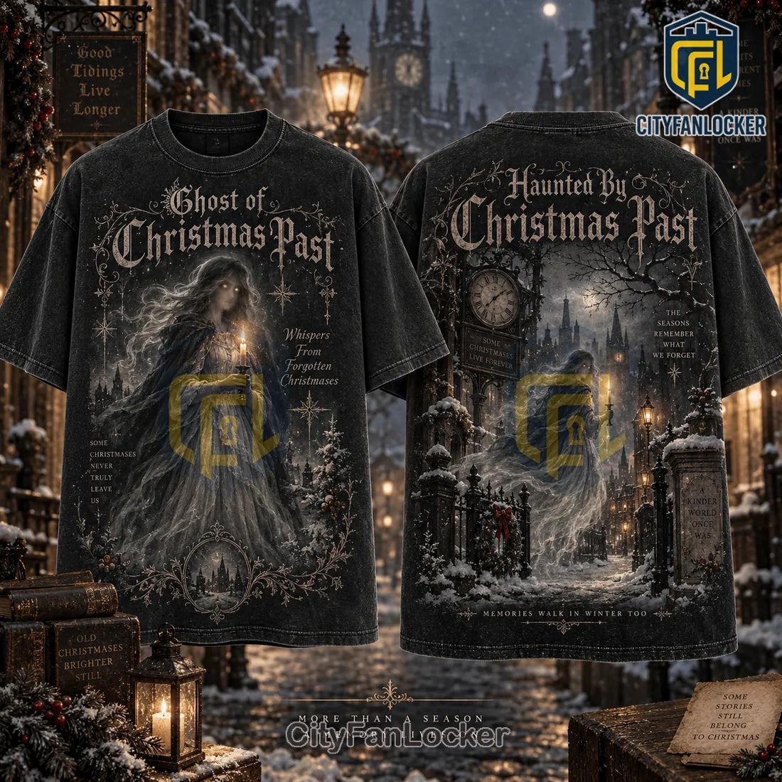 Ghost of Christmas Past Vintage Gothic Shirt