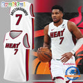 Giannis Antetokounmpo Miami Heat White Basketball Jersey