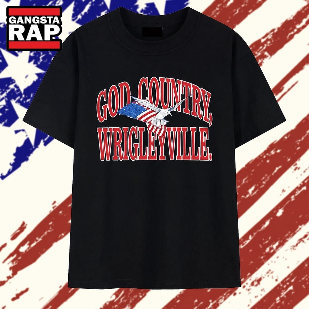 God Country Wrigleyville Chicago Cubs Fan T Shirt