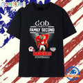 God First Family Second Then Wisconsin Badgers Football Mascot T Shirt
