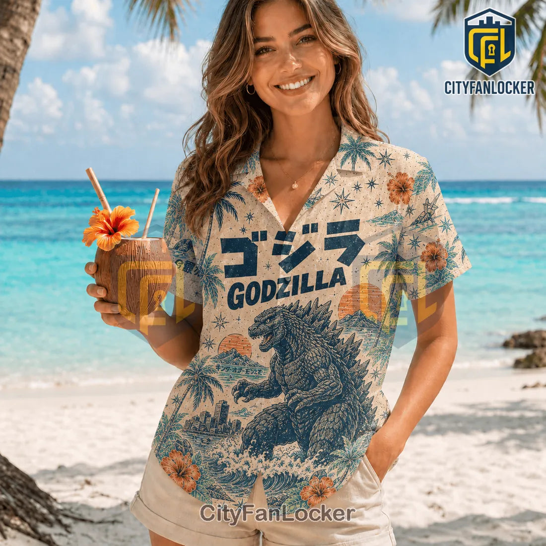 Godzilla Tropical Summer Hawaiian Shirt 2026