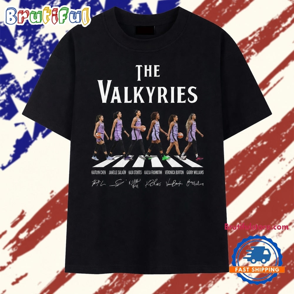 Golden State Valkyries Players Abbey Road Style Signatures 2026 T Shirt