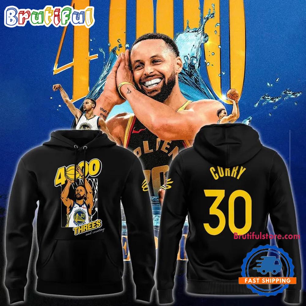 Golden State Warriors Special Stephen Curry 4000 Threes And Counting Hoodie T-Shirt