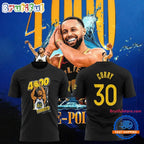 Golden State Warriors Special Stephen Curry 4000 Threes And Counting Hoodie T-Shirt