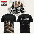 Gorillaz The North American Mountain Tour 2026 Limited Edition Black T Shirt