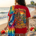 Grateful Dead Red Beach Tie Dye T-Shirt