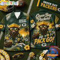 Green Bay Packers 2026 NFL Mascot Beach Vibes Summer Hawaiian Shirt