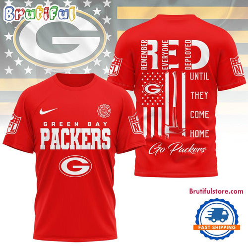 Green Bay Packers 2026 NFL Red Friday Firefighter Limited Edition 3D Shirt