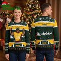 Green Bay Packers Custom Name And Number Football Player Ugly Christmas Sweater