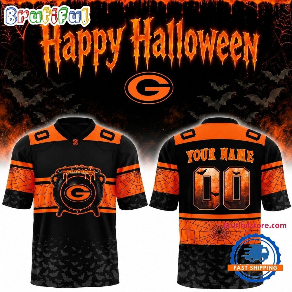Green Bay Packers Happy Halloween 2026 Custom Football Jersey