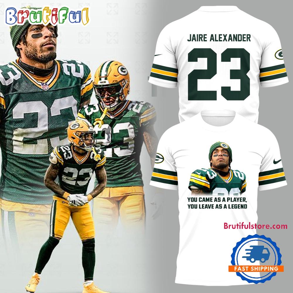 Green Bay Packers Jaire Alexander You Came As A Player You Leave As A Legend Limited 3D Shirt