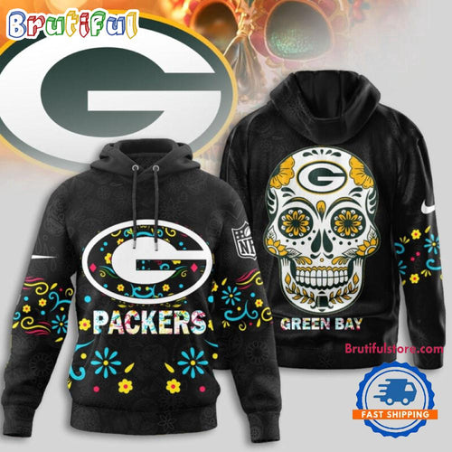 Green Bay Packers NFL Dia de los Muertos Limited Editions Hoodie Shirt
