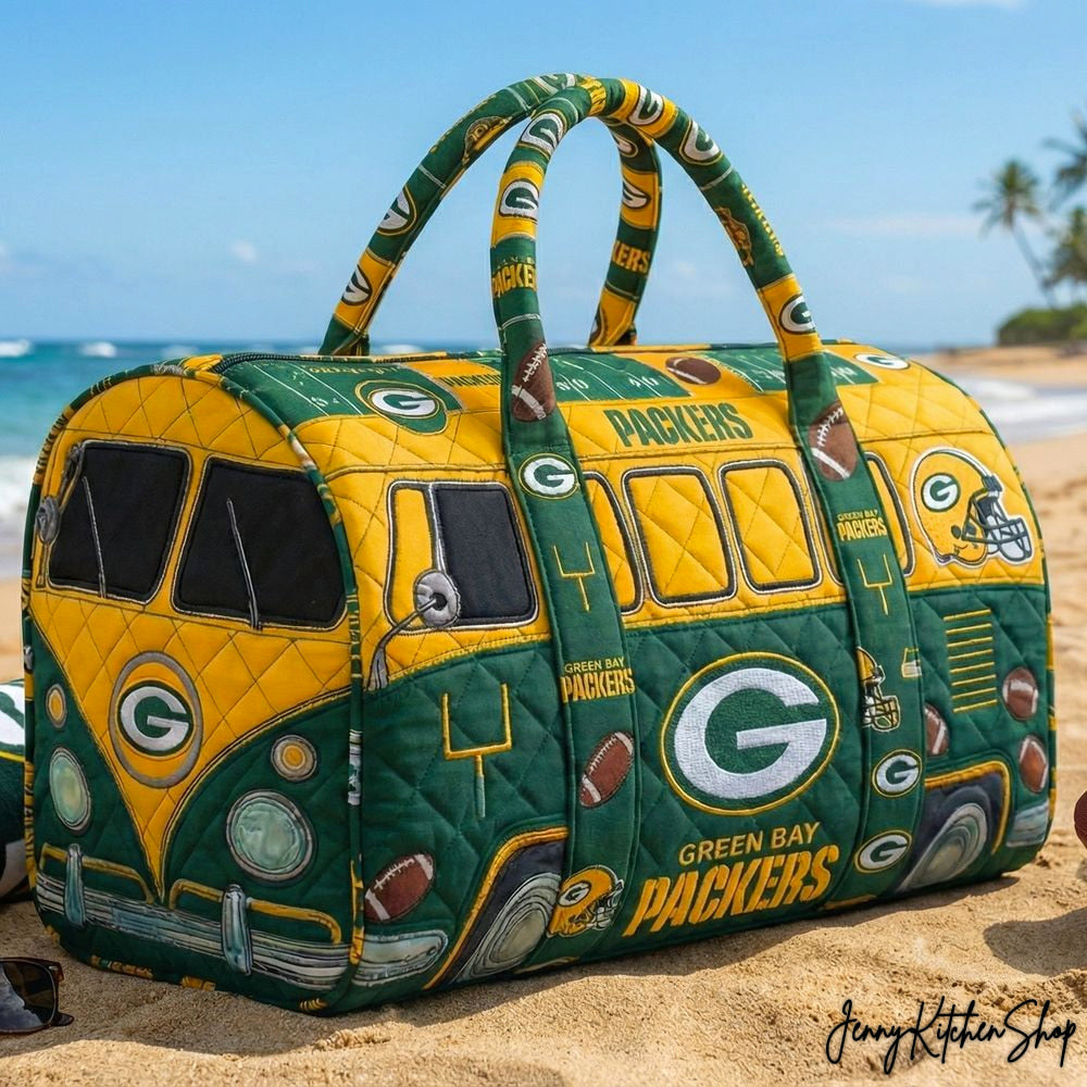 Green Bay Packers Travel Day Quilted Duffle Bag