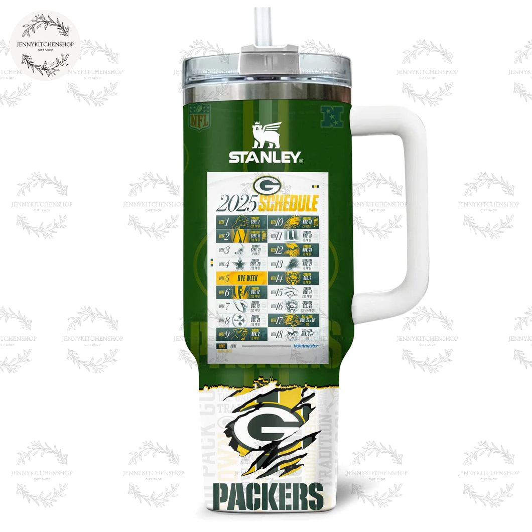 Green Bay Packers x Gozilla Legends Tumbler